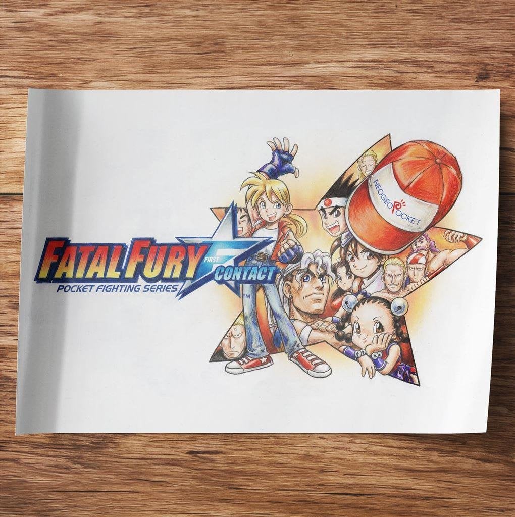 Fatal Fury Neo Geo Pocket Box Art 50x70cm Poster, Verzenden, Nieuw, A1 t/m A3, Overige onderwerpen