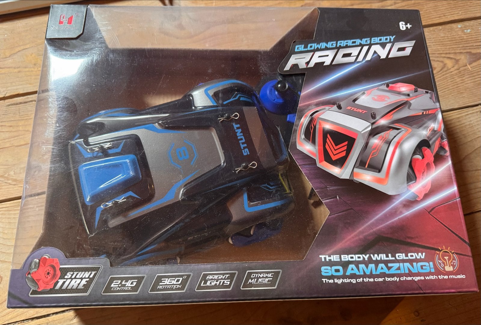 Glowing Racing Body Stunt Auto met Afstandsbediening, Ophalen of Verzenden, Nieuw, Afstandsbediening