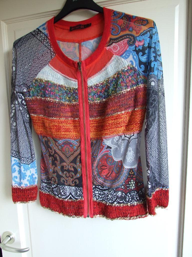 LuLu H mooi kleurrijk vestje maat M 40, Maat 38/40 (M), Overige kleuren, Ophalen of Verzenden, Zo goed als nieuw