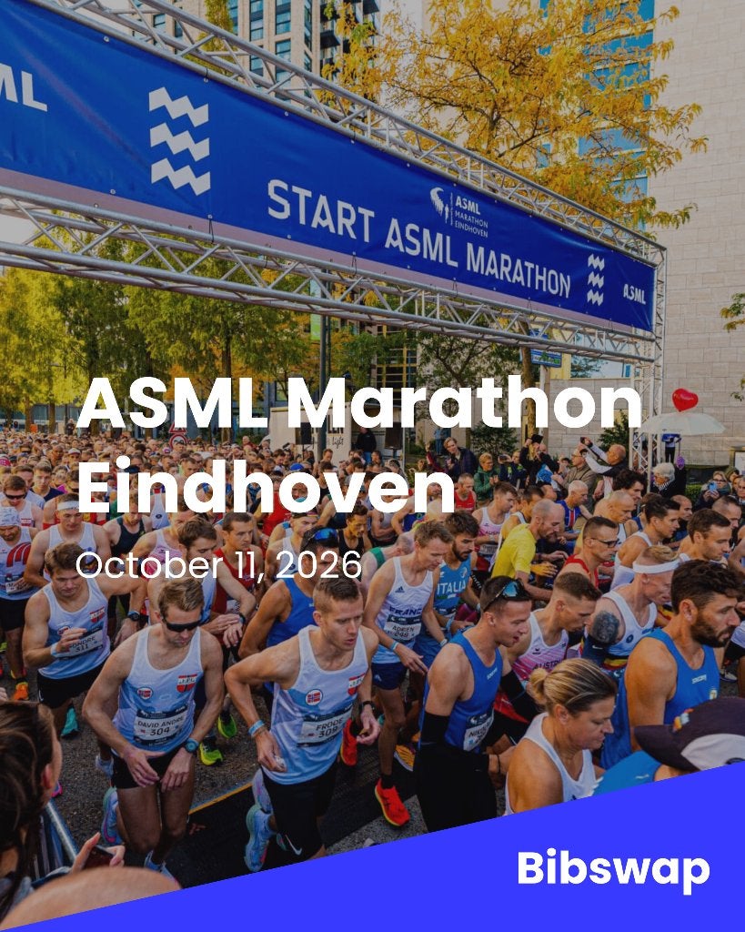 Startbewijs ASML Marathon Eindhoven - veilig via Bibswap