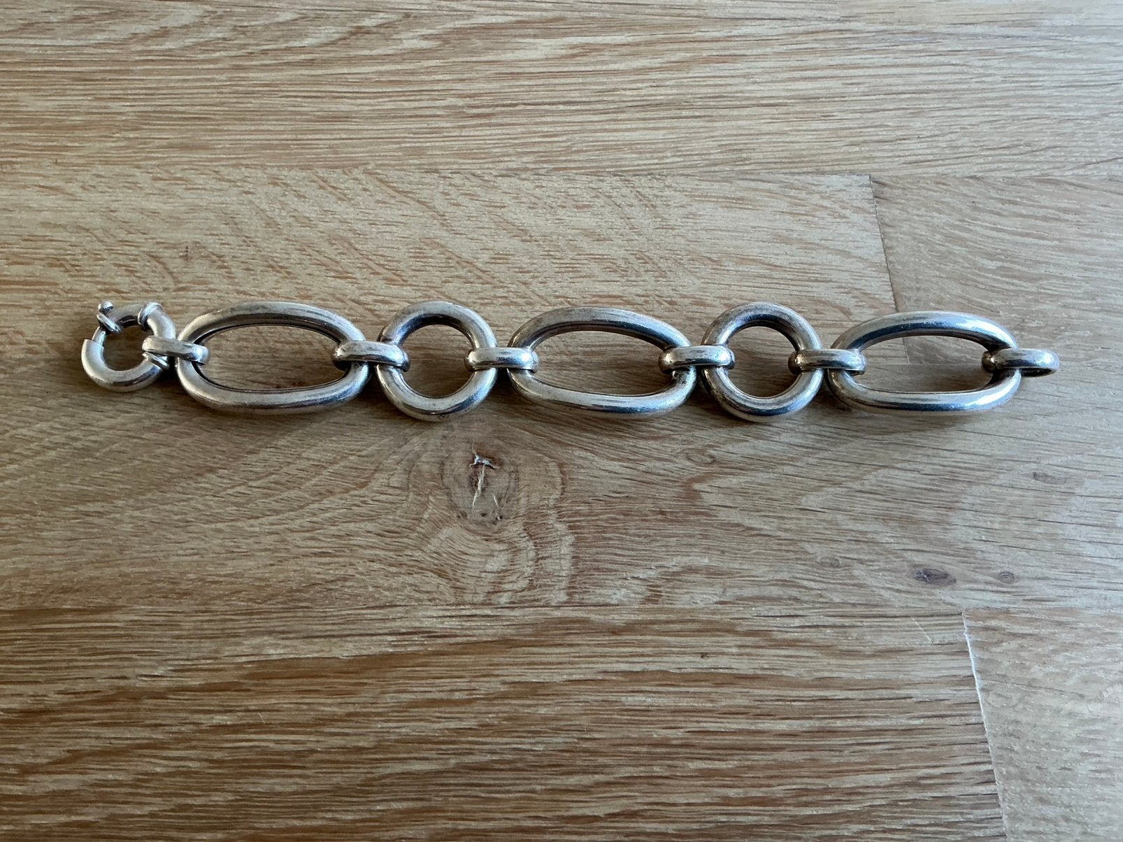 Zilveren armband gemerkt 925. Grove schakels., Ophalen of Verzenden, Zo goed als nieuw, Zilver