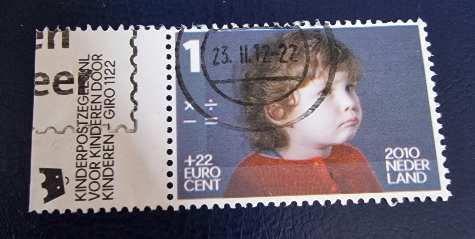 kv764 kinderzegel jaar 2010 gestempeld, Ophalen of Verzenden, Na 1940, Gestempeld