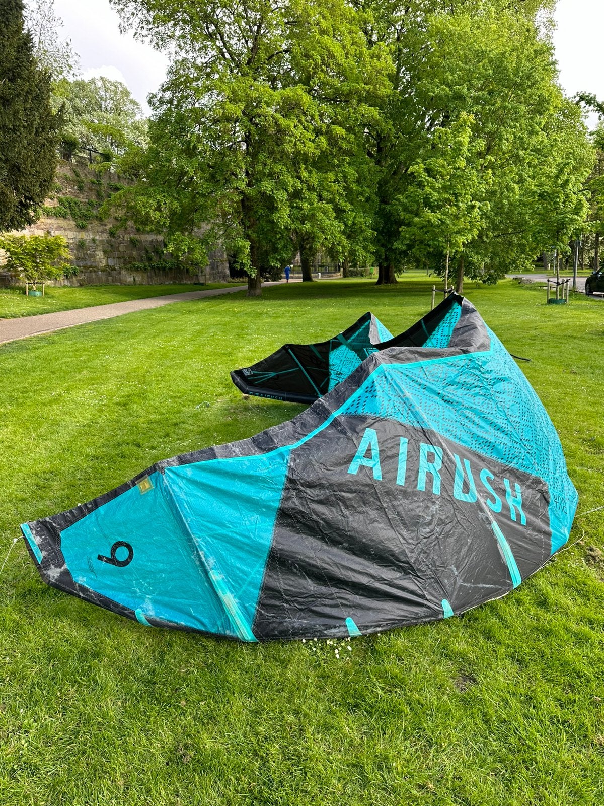 Kite Airush Vantage 9m Kite (2019) + Progression Bar, Watersport en Boten, Kitesurfen, Twintip, 9 m², Ophalen of Verzenden, Zo goed als nieuw