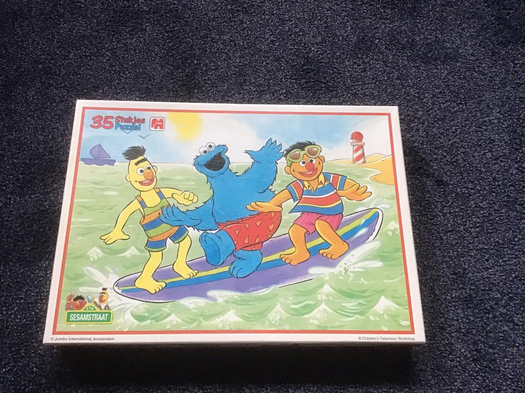 Sesamstraat puzzel 35 stukjes., Ophalen of Verzenden, 10 tot 50 stukjes, Zo goed als nieuw, 2 tot 4 jaar