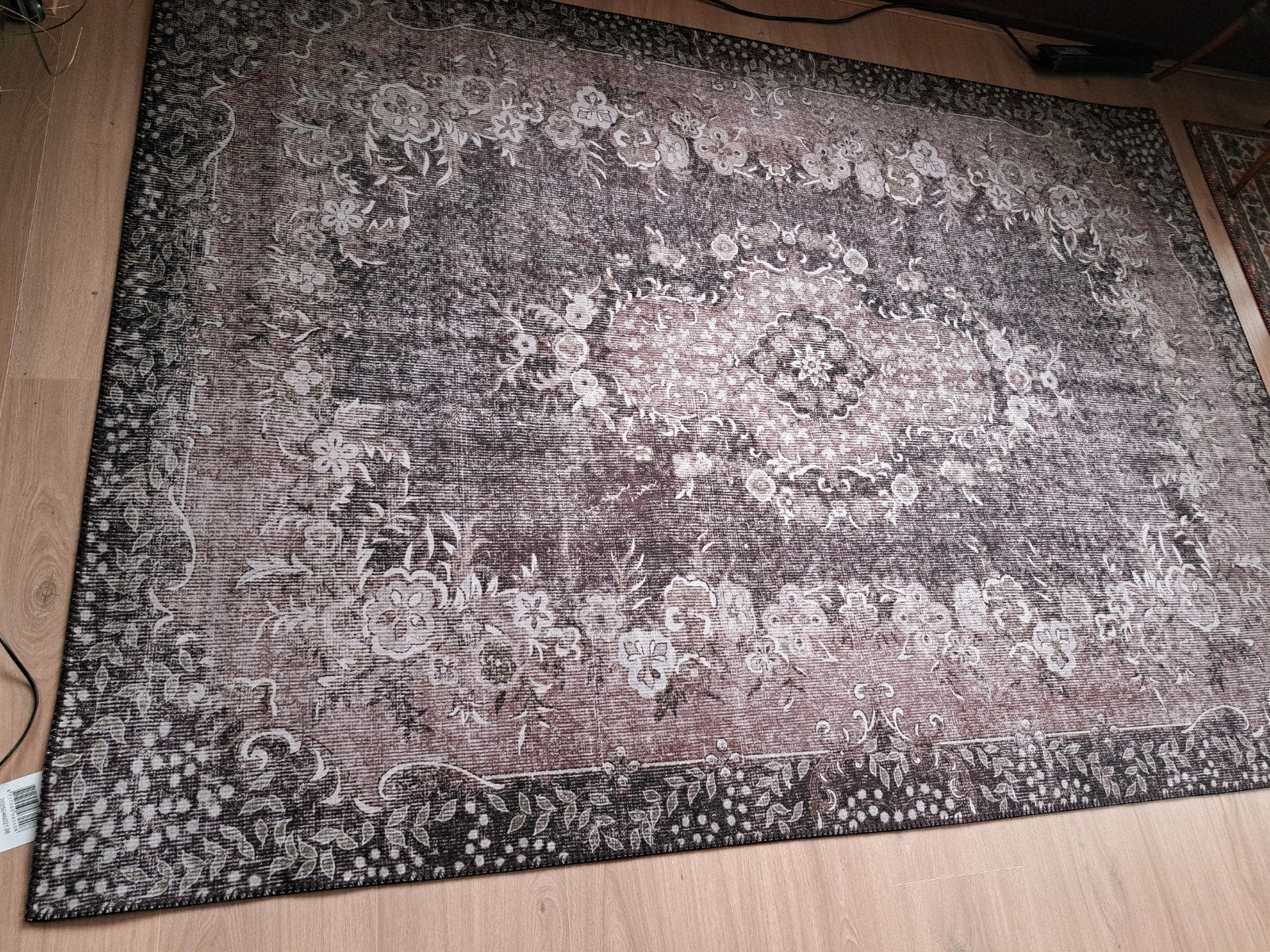 Vloerkleed, nieuw!! paars met patroon, 160x230, lage pool, Ophalen, Paars, 150 tot 200 cm, Divers