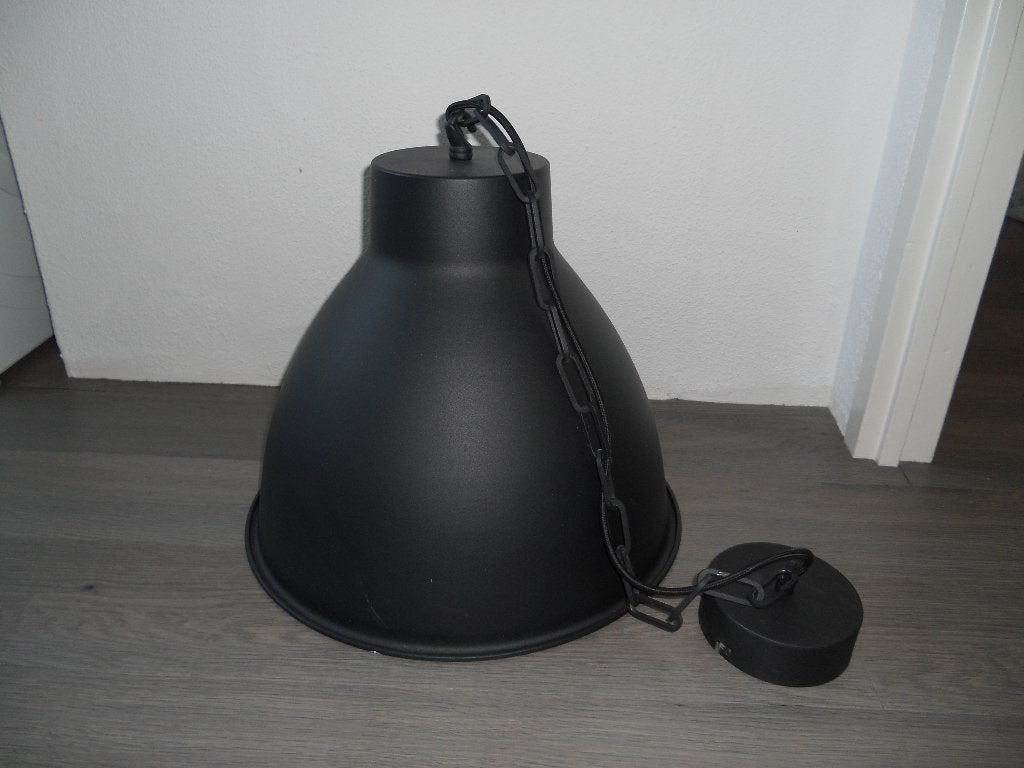 Hanglamp zwart industrieel, Ophalen of Verzenden