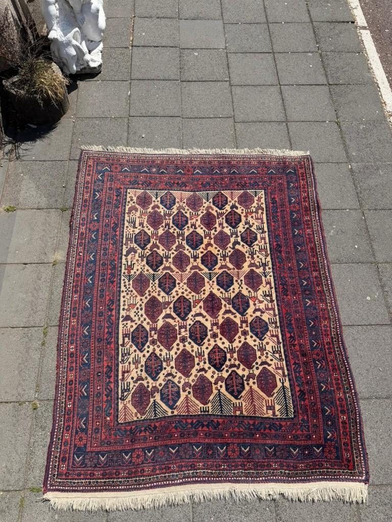 Perzische Tapijt Afshar ( Carpet , Rug )  210 x 165 cm, Overige kleuren, 200 cm of meer, Ophalen of Verzenden, Zo goed als nieuw