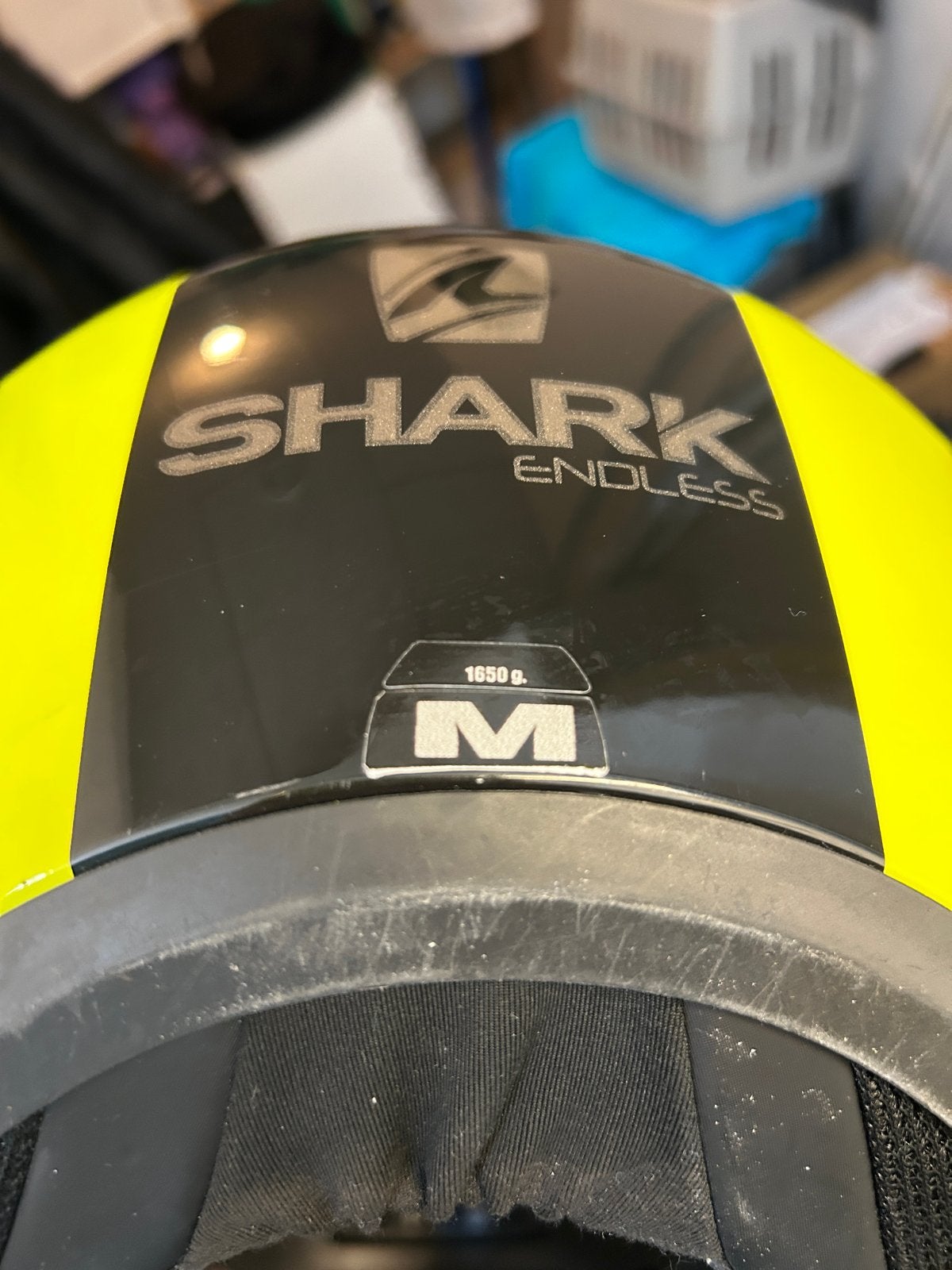 Shark Endless Systeemhelm - Maat M - Zwart/Geel, Motoren, Ophalen, M, Systeemhelm, Heren