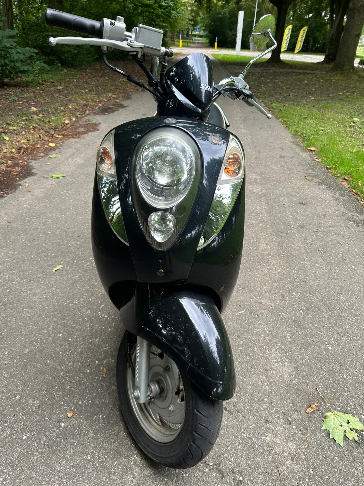 Sym mio 2009 blauw kenteken nette staat, Zo goed als nieuw, Benzine, 50 cc, Maximaal 25 km/u