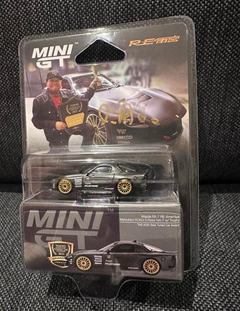 Mini GT Mazda RX-7 RE Amemiya Matsukiyo KOKU 2026 TokyoEvent, Ophalen of Verzenden, Zo goed als nieuw, Auto