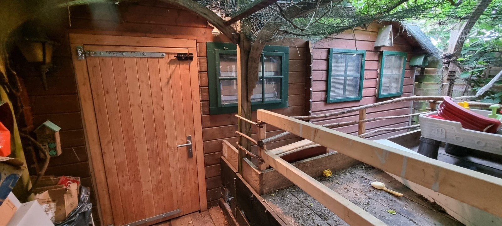 Houten schuur 5x2,5m - Ideaal voor tuin of opslag, Ophalen, Hout, Overige typen