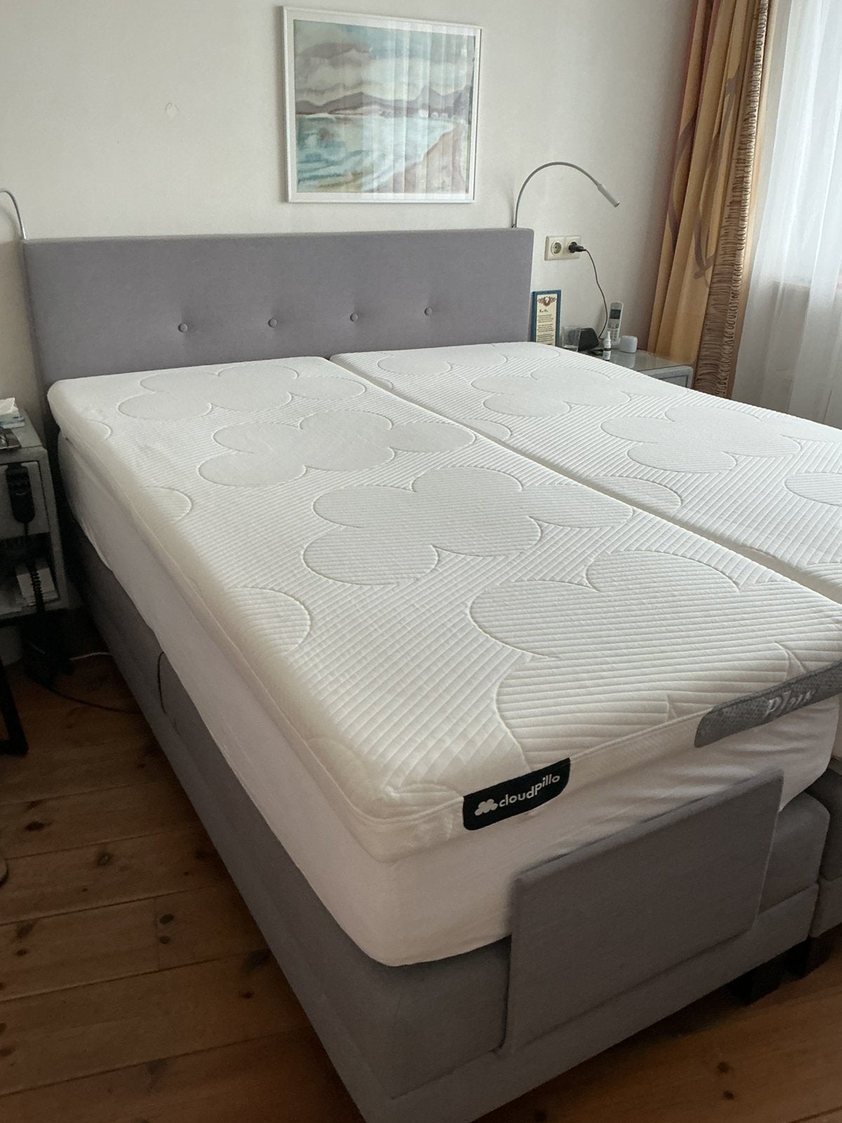 Cloudpillo plus topper, Ophalen, Eenpersoons, Zo goed als nieuw, 80 cm