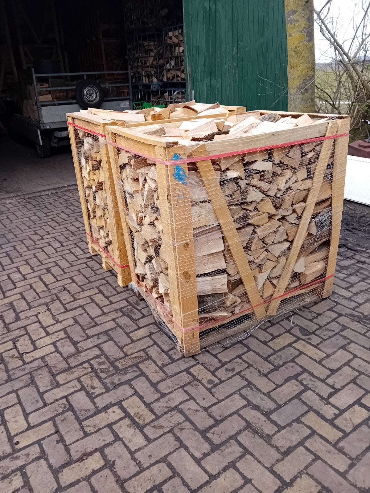 Ovengedroogd essen haardhout stookhout, Tuin en Terras, Haardhout, 6 m³ of meer, Ophalen of Verzenden, Essenhout, Blokken