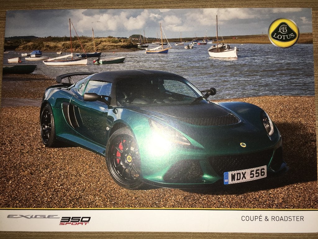 8x Lotus brochures folders Exige Elise Evora 3-Eleven Europa, Ophalen of Verzenden, Zo goed als nieuw, Overige merken