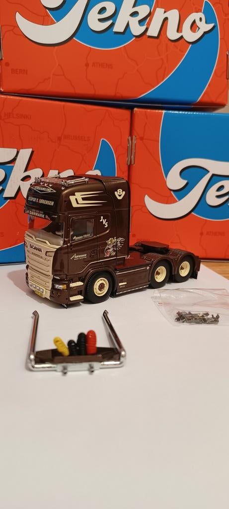 Tekno Scania  Jesper Sørensen, Hobby en Vrije tijd, Modelauto's | 1:50, Ophalen of Verzenden, Zo goed als nieuw, Bus of Vrachtwagen