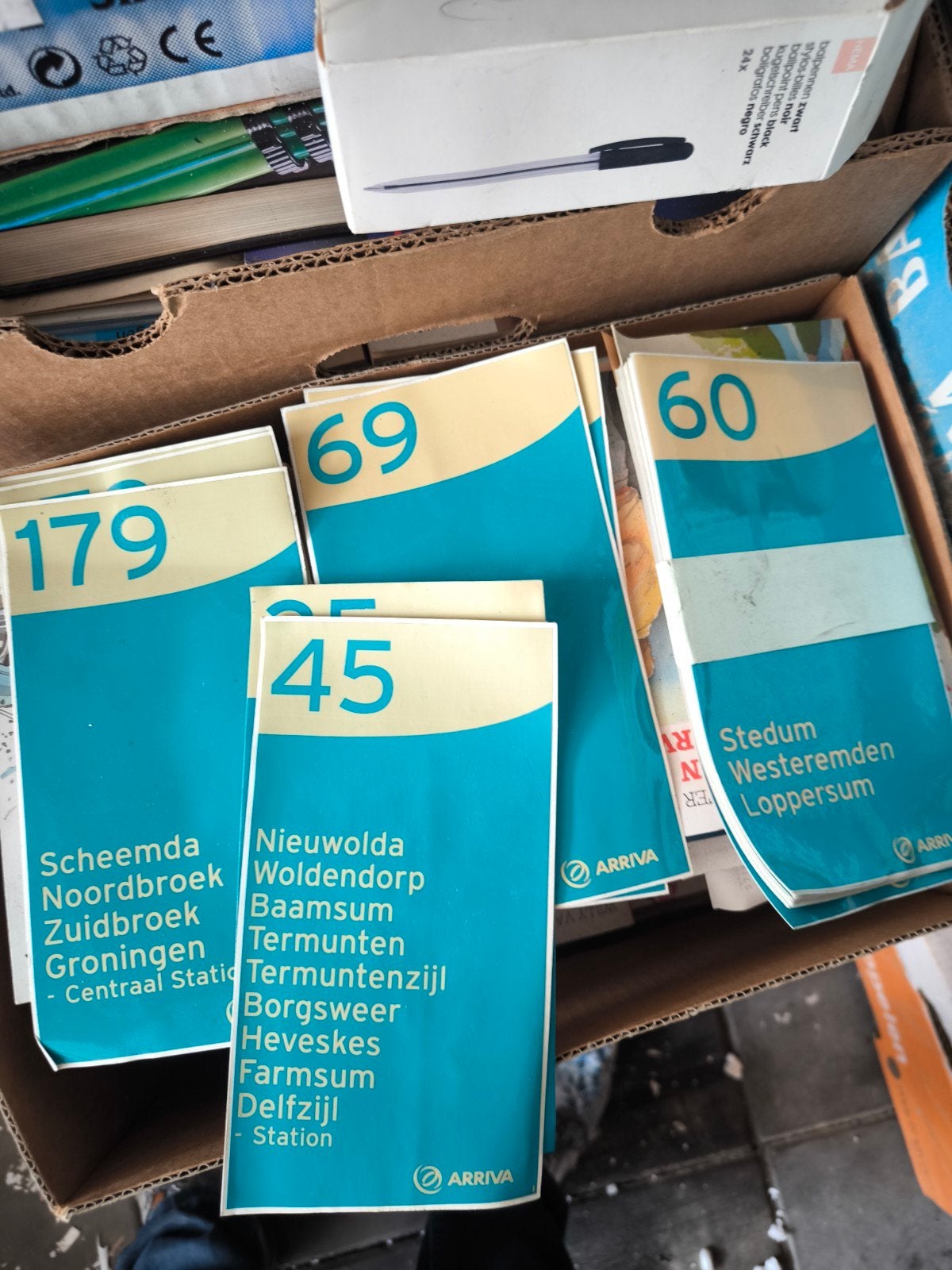 Arriva halte stickers  - Diverse Lijnen (Groningen), Verzenden, Zo goed als nieuw, Trein