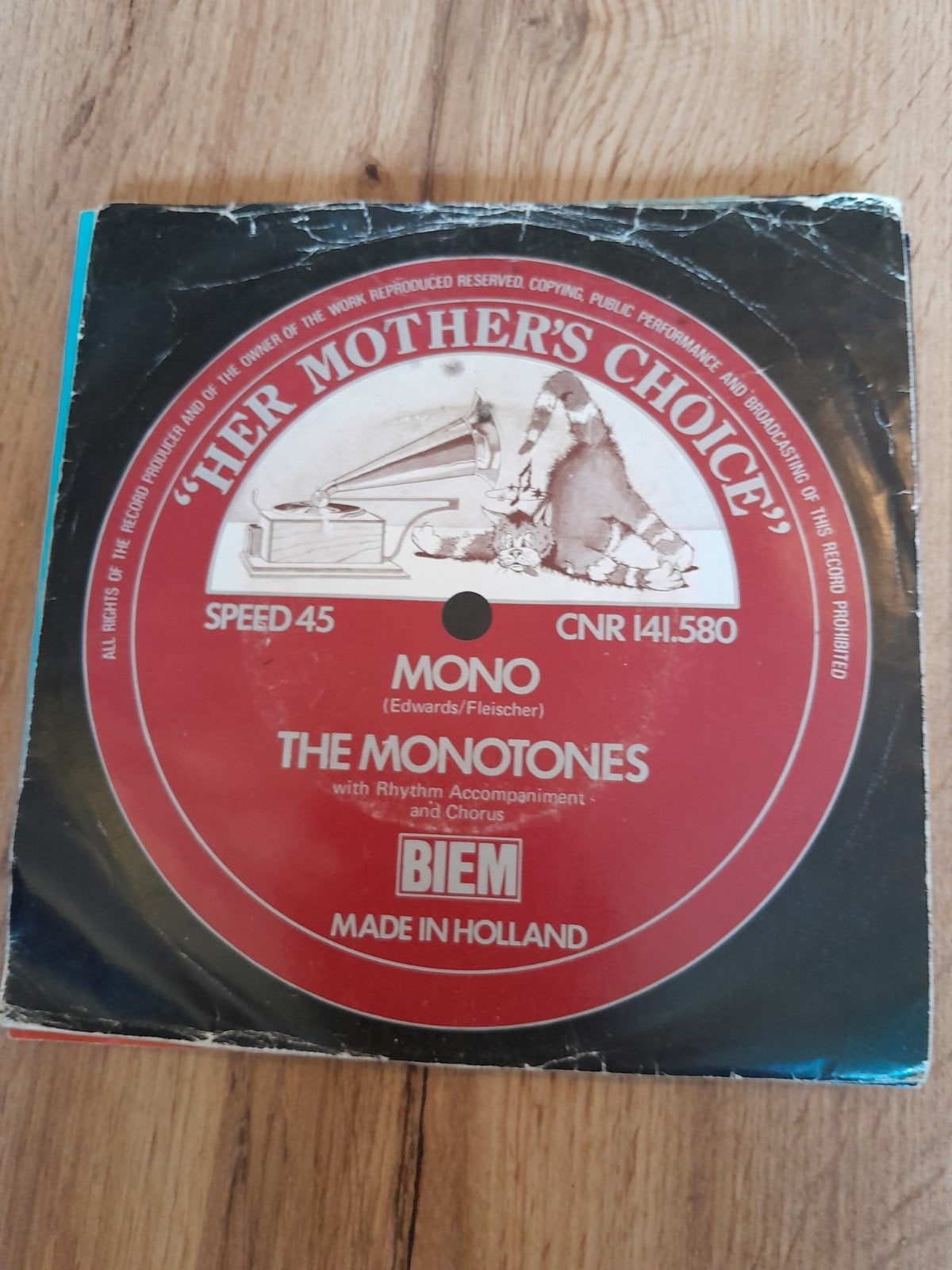 Monotones 7 inch mono, Ophalen of Verzenden, Zo goed als nieuw, Pop