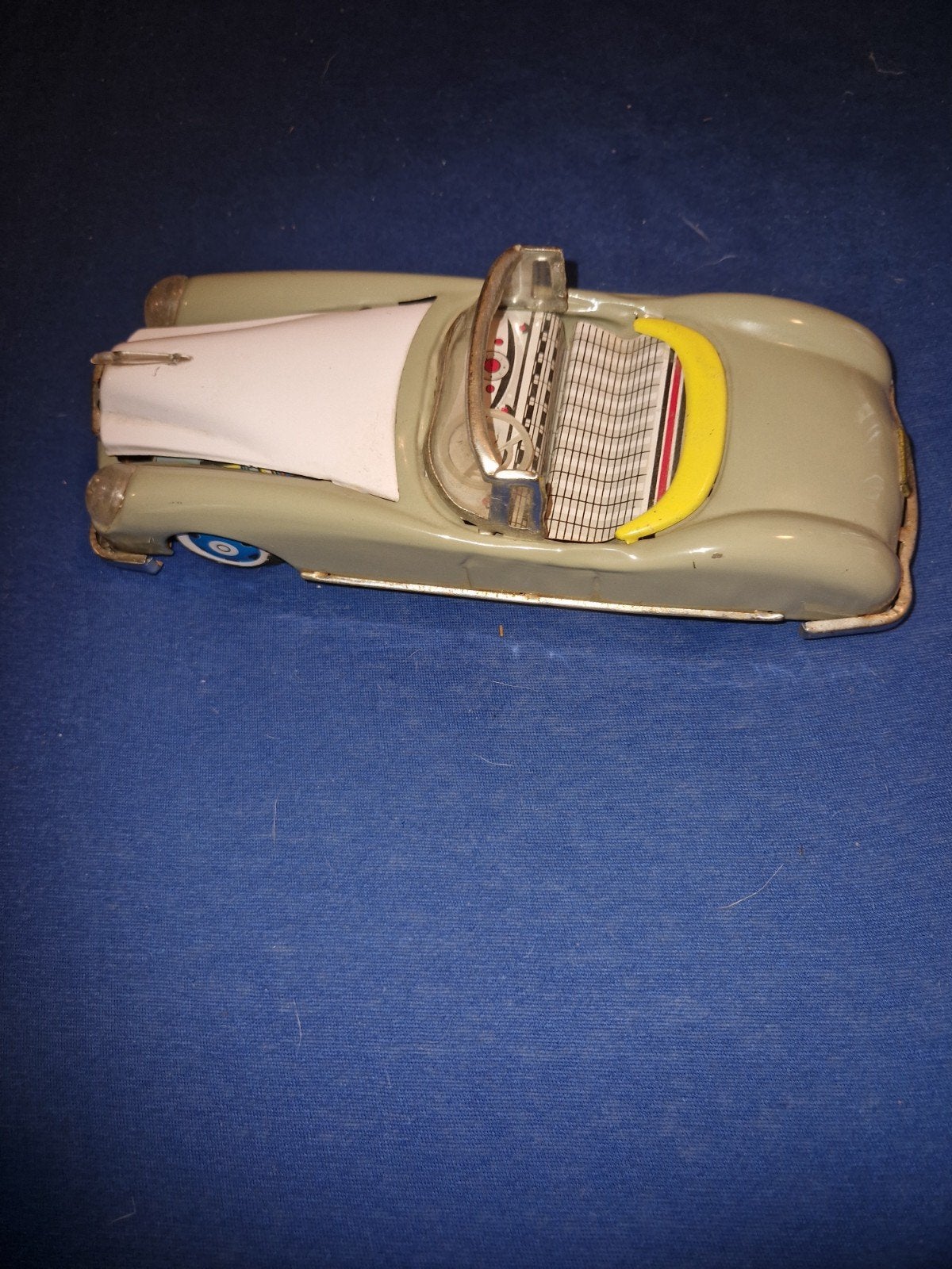 Vintage Blikken Auto met Tikkend Motorgeluid - Vitrine Staat, Ophalen of Verzenden, Zo goed als nieuw