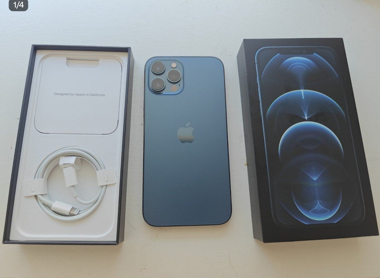 iphone 12 pro max 256gb 78% batterij capaciteit, Blauw, 78 %, IPhone 12 Pro Max, Zo goed als nieuw