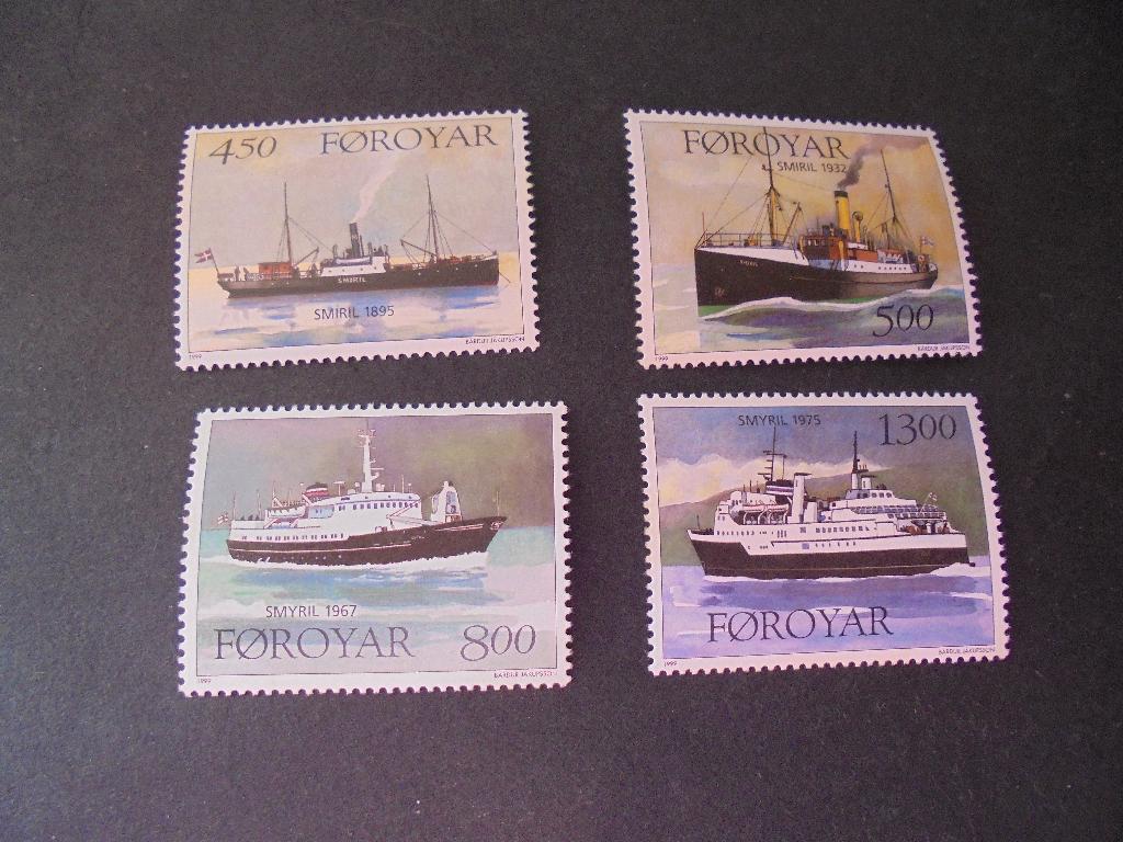 Faroer Mi:348/351 postfris, Verzenden, Denemarken, Postfris