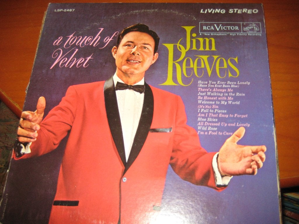 LP, Jim Reeves: A touch of Velvet, Ophalen of Verzenden, Zo goed als nieuw, LP