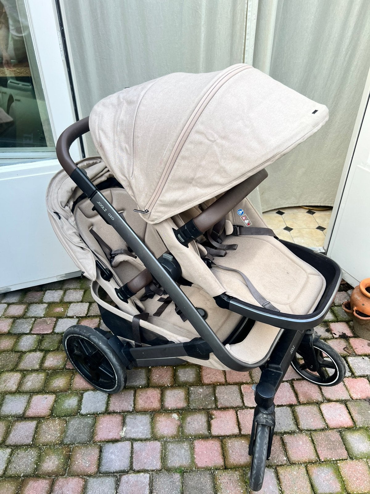 Joolz Geo 3 tweelingwagen, Ophalen, Zo goed als nieuw, Overige merken, Duomodel