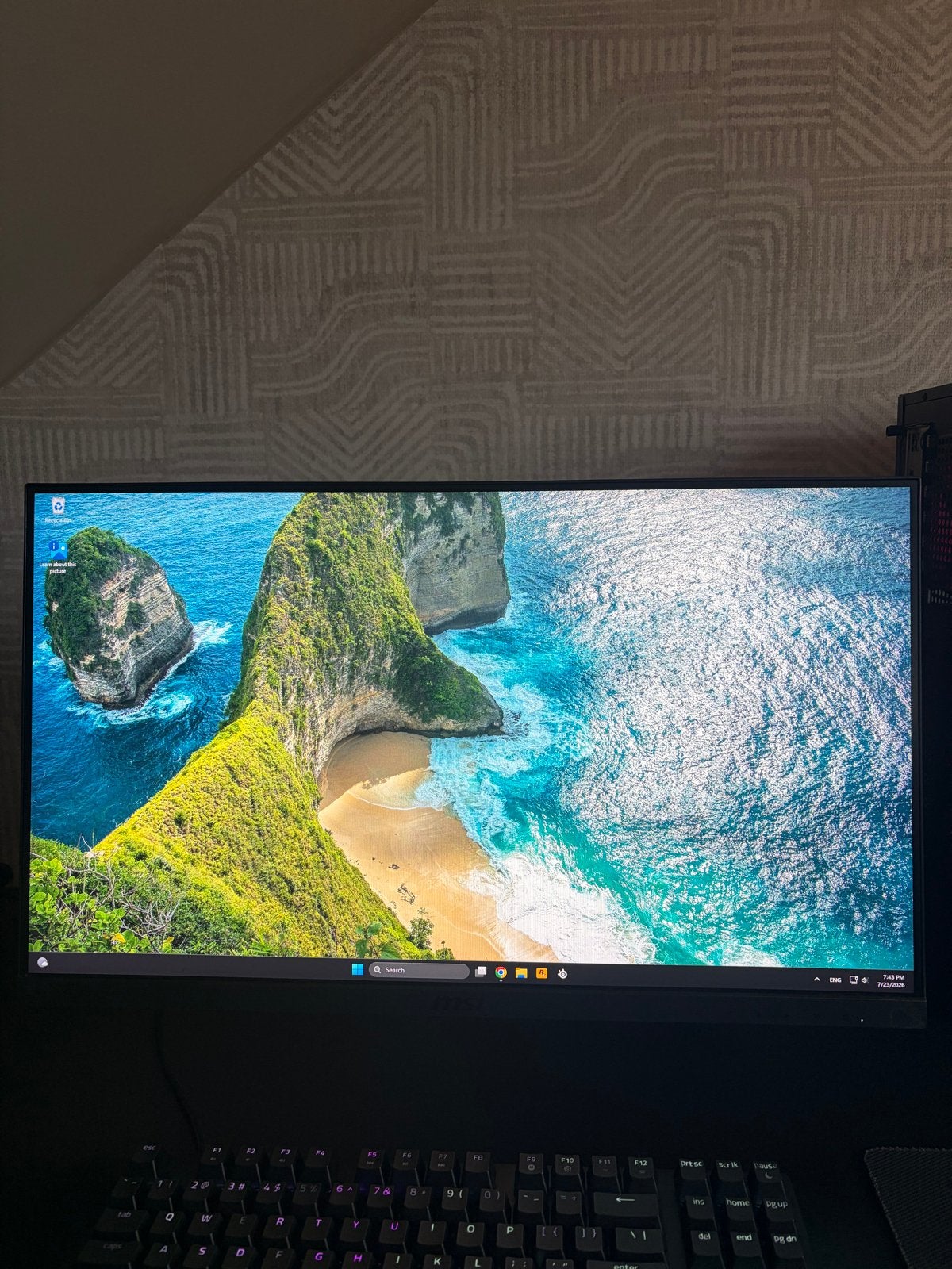 MSI G251F 24,5” 165Hz Gaming Monitor, Computers en Software, Monitoren, IPS, Kantelbaar, Full HD, Zo goed als nieuw