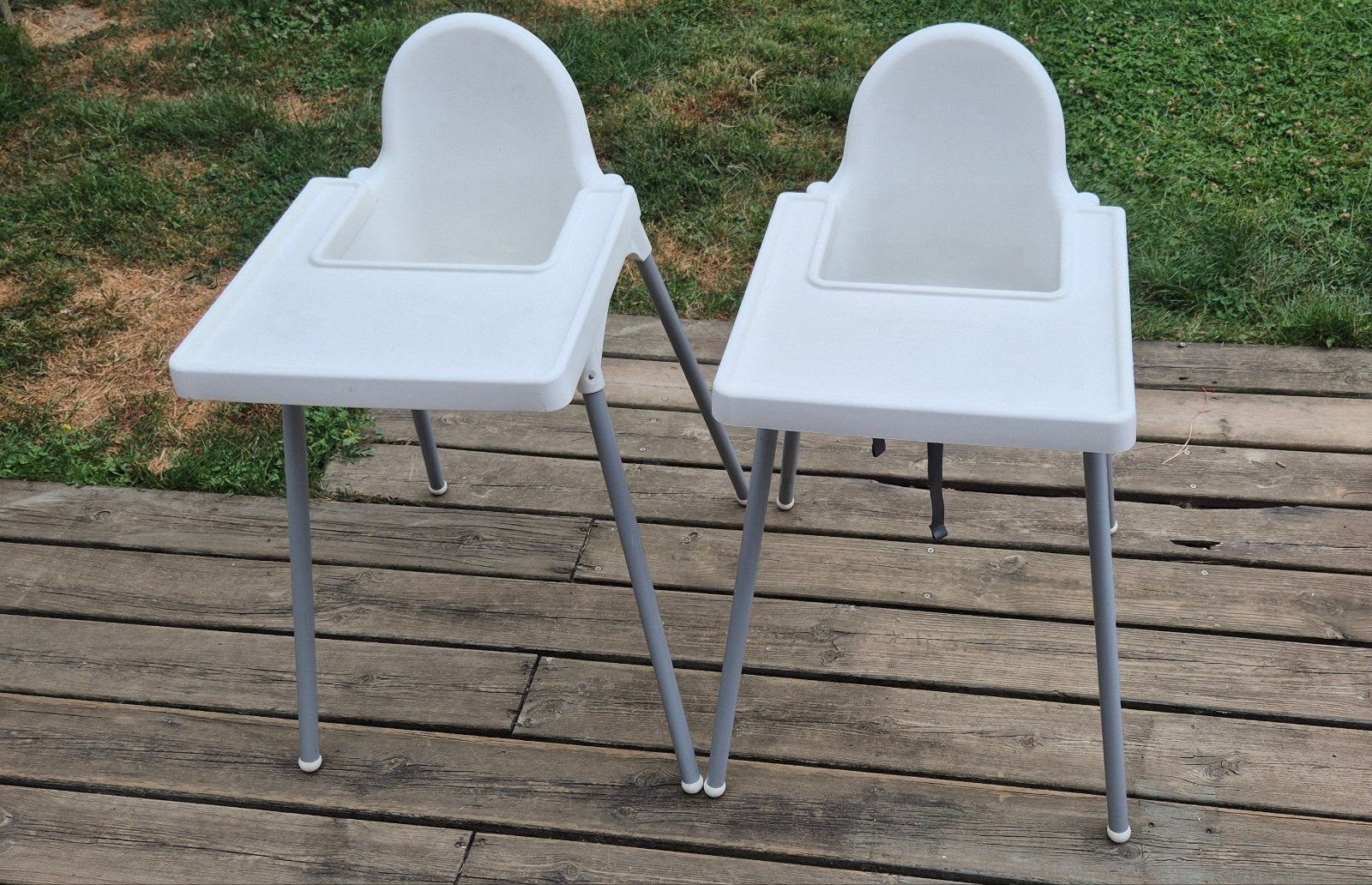 2x IKEA Antilop kinderstoel met eetblad en gordel, Ophalen, Gebruikt, Overige typen, Gordel(s)