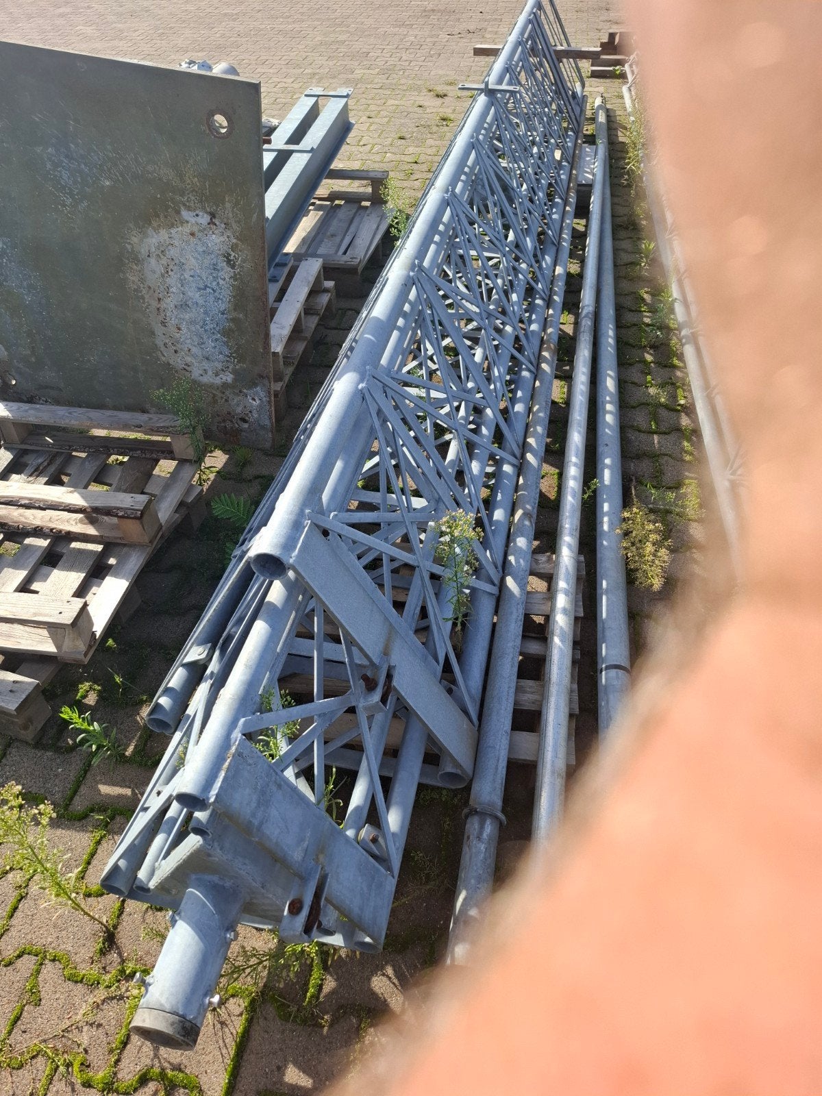 Foto 6 van 3 x 5 gegalvaniseerde uitschuifbare zendmast