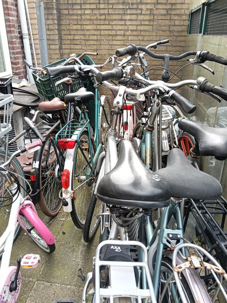 party opknap fietsen, Ophalen, Gebruikt