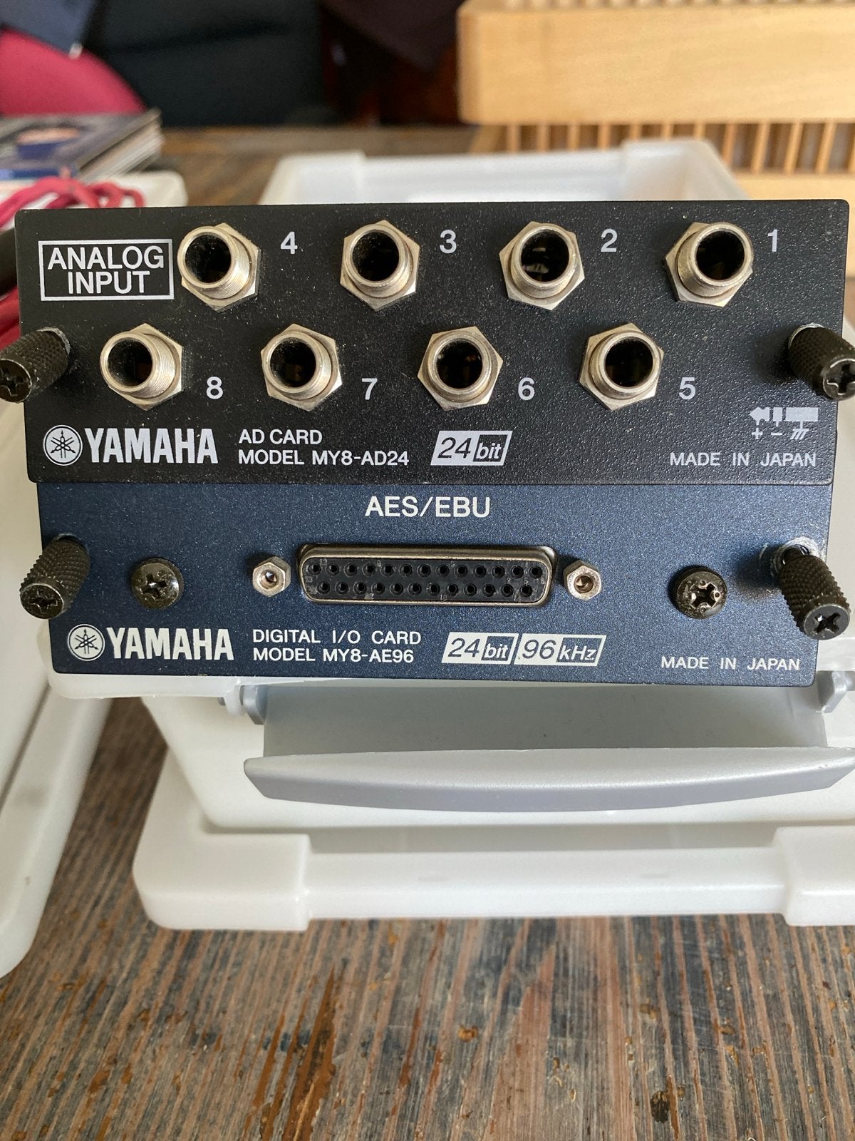 Yamaha MY8-AD24 en MY8-DA96 AD/DA-kaarten met kabels, Ophalen of Verzenden, Gebruikt