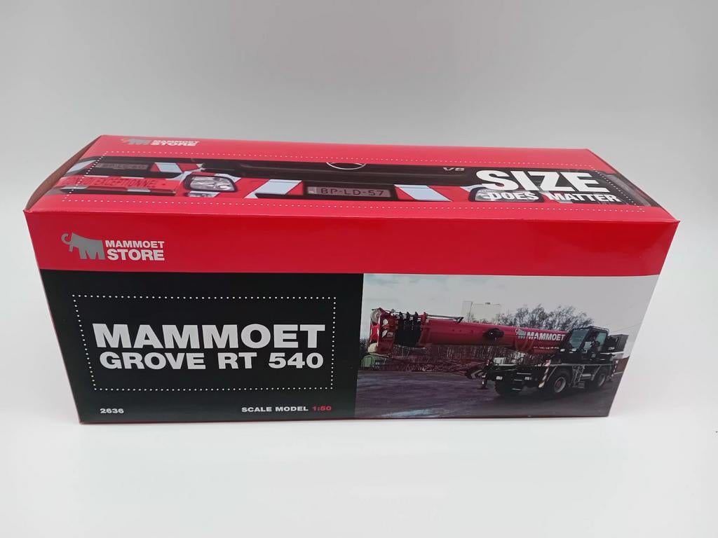 WSI GROVE RT540 - MAMMOET, Hobby en Vrije tijd, Modelauto's | 1:50, Wsi, ., Nieuw, Ophalen of Verzenden