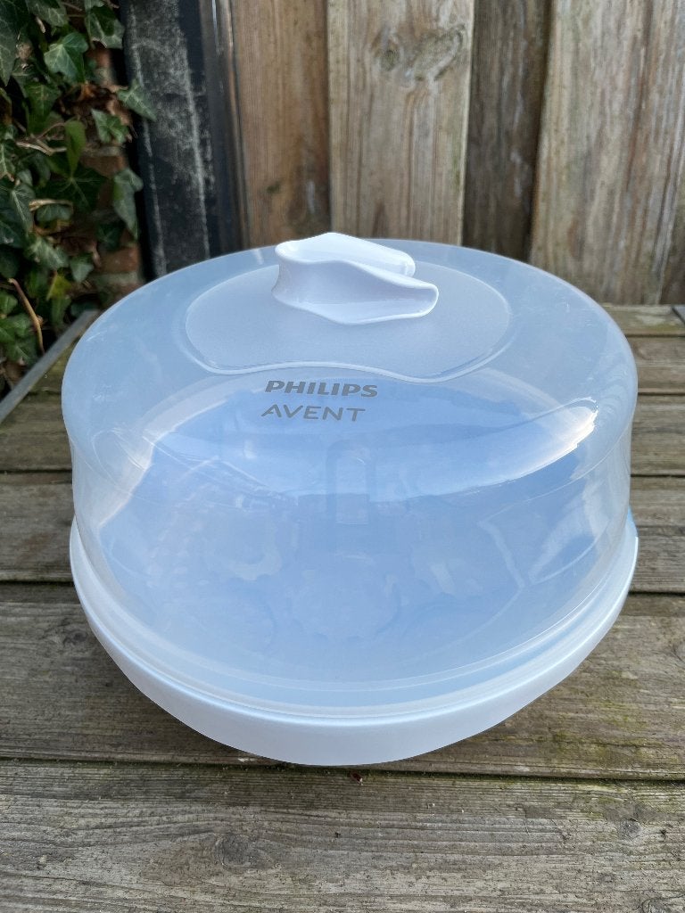 Avent sterilisator voor magnetron, Kinderen en Baby's, Babyvoeding en Toebehoren, Ophalen of Verzenden, Zo goed als nieuw, Sterilisator