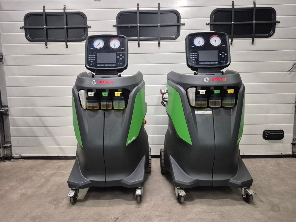 Bosch ACS 863 / ACS753 R134A & R1234YF airco machine set, Niet ingevuld, Niet ingevuld, Ophalen of Verzenden, Zo goed als nieuw