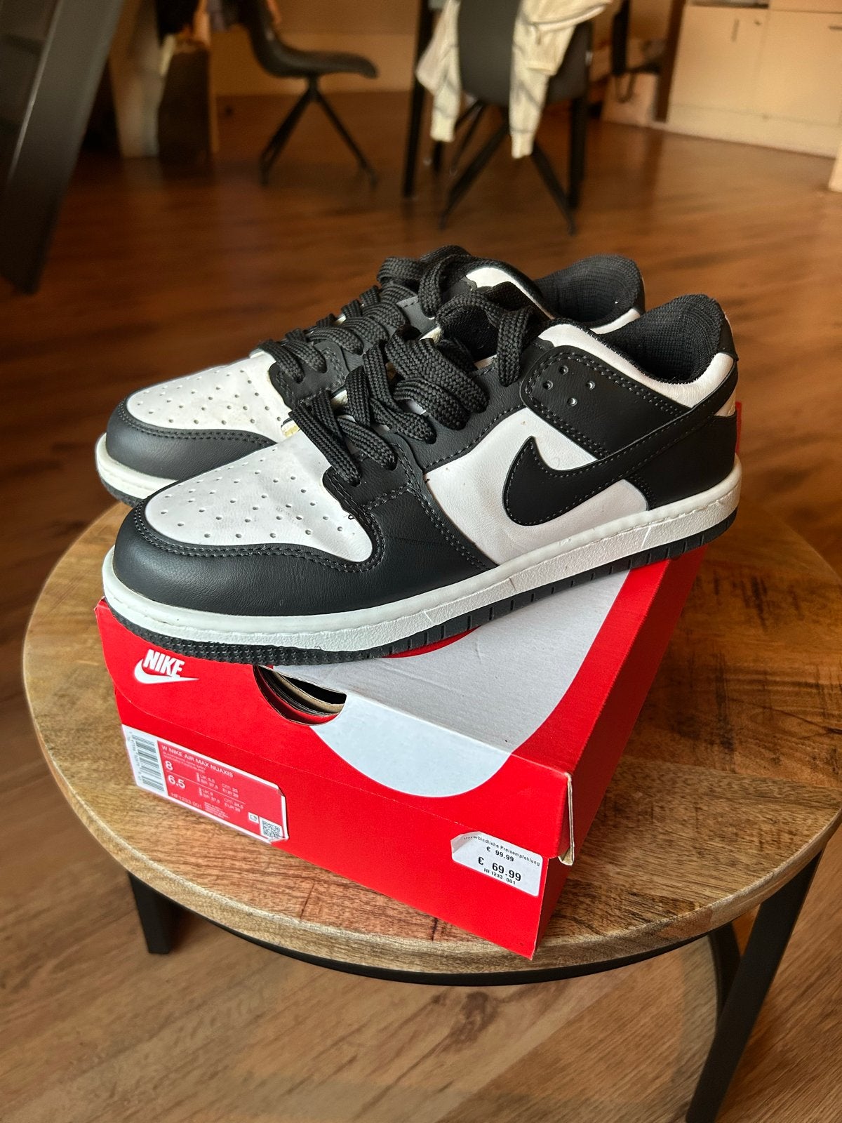 Nike Dunk Low Panda sneakers - Zwart/Wit, Ophalen of Verzenden, Nieuw, Zwart, Sneakers of Gympen