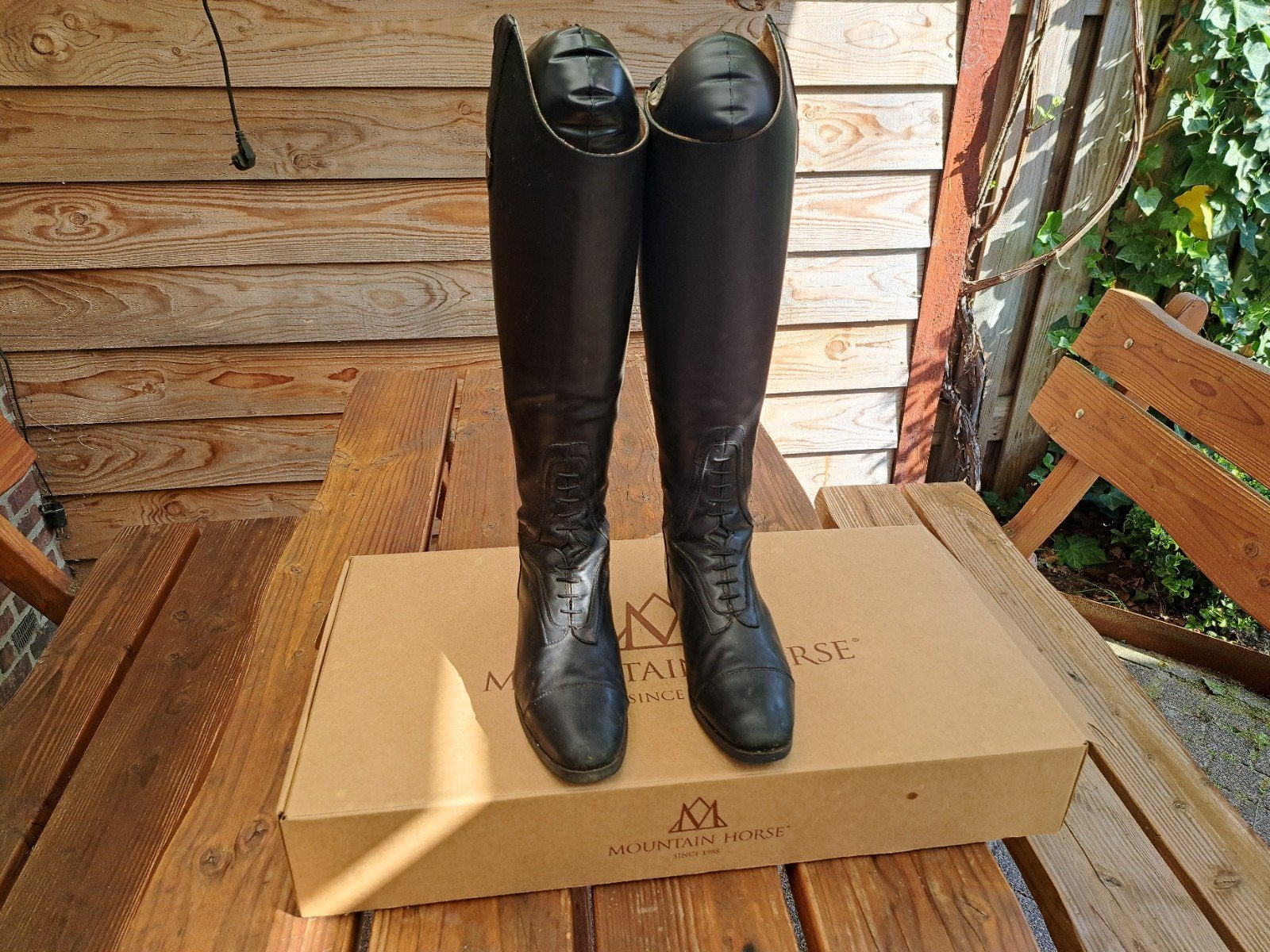 Paardrijlaarzen maat 41/33 echt leer.Merk mountain horse, Dieren en Toebehoren, Paardrijkleding, Ophalen, Zo goed als nieuw, Dressuur