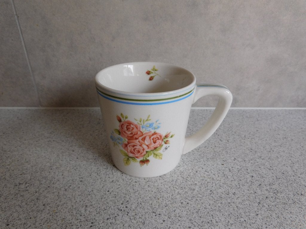 Koffie Mok Roosjes Zarah JET by ter Steege, Ophalen of Verzenden, Zo goed als nieuw, Overige stijlen, Kop(pen) en/of Schotel(s)