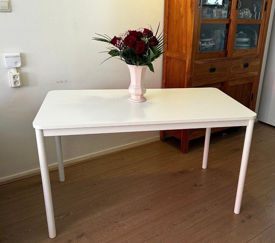 Multifunctionele tafel / bureau - wit, Ophalen, Overige materialen, 100 tot 150 cm, Tot twee personen