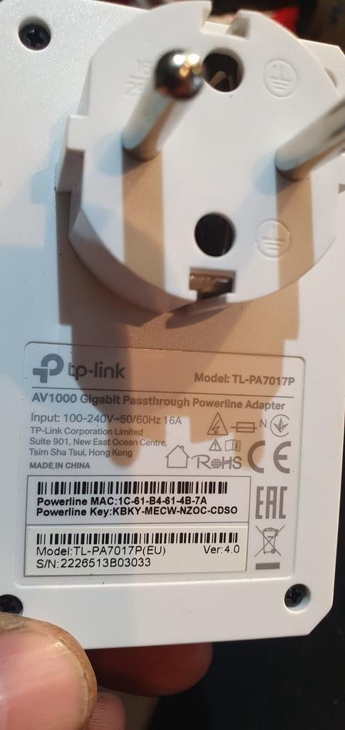 TP-LINK Powerline Adapter, Ophalen of Verzenden