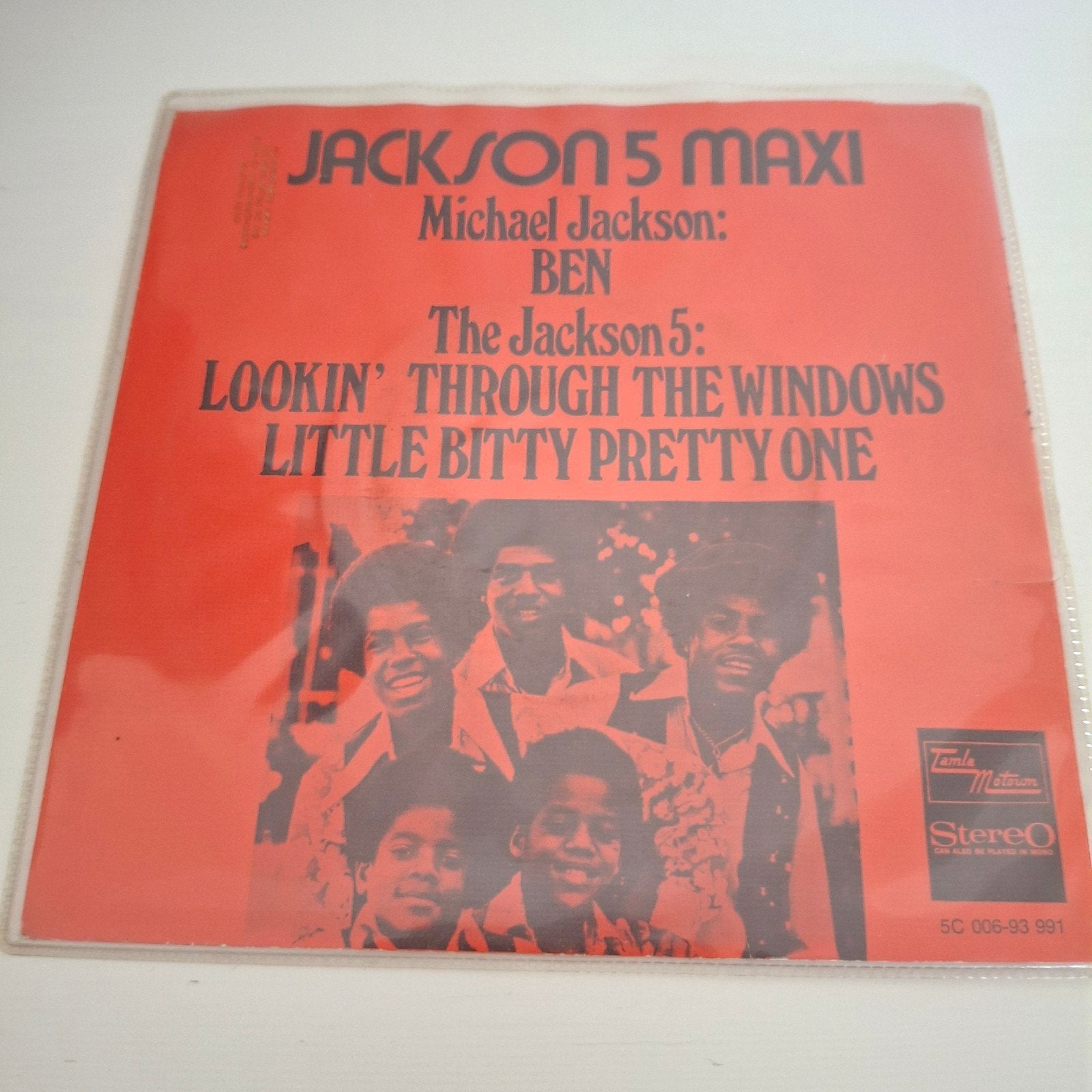 Jackson 5 Maxi Single: Lookin' Through The Windows, Gebruikt, 7 inch, Ophalen of Verzenden, EP