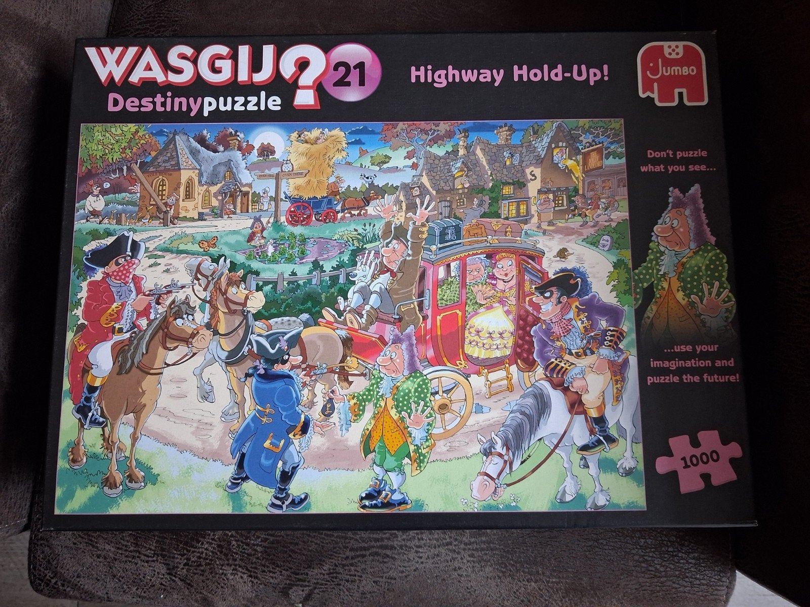 Wasgij Destiny nr 21 Highway hold up, Ophalen of Verzenden, 500 t/m 1500 stukjes, Zo goed als nieuw