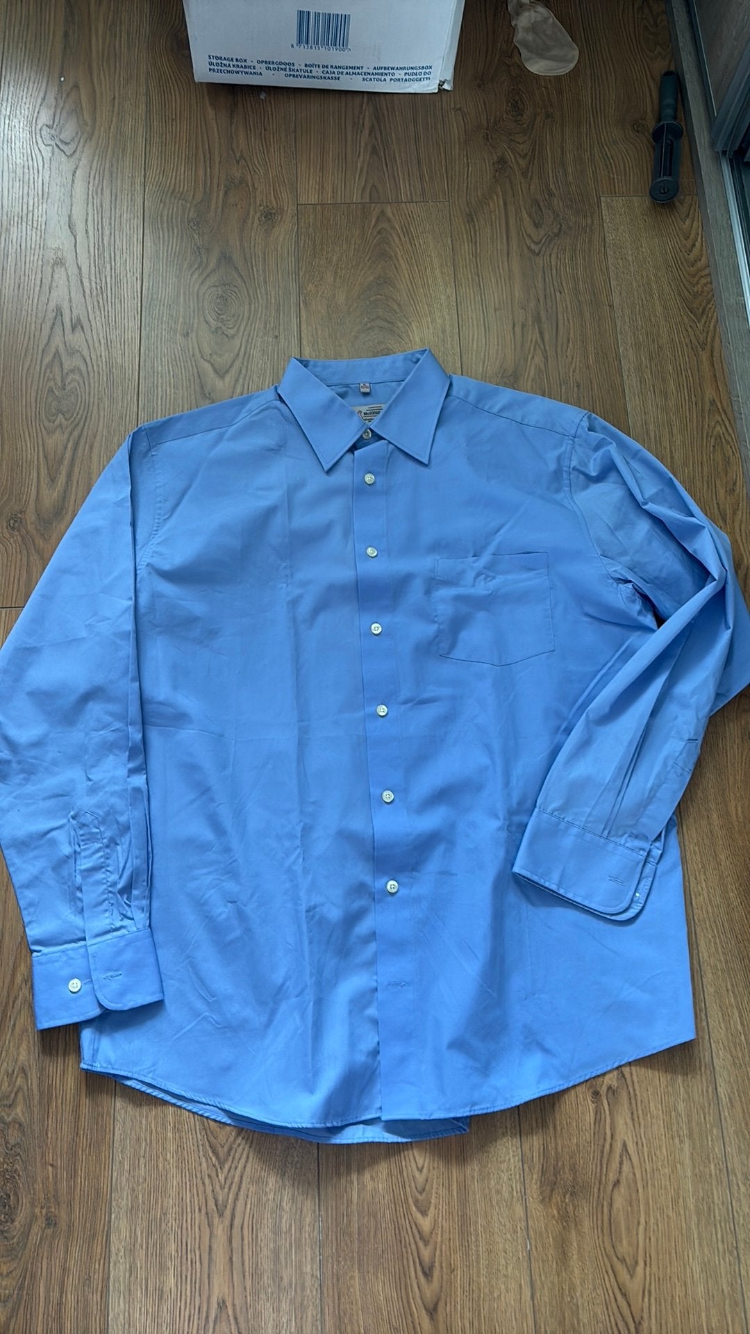 Overhemd McHeggen, Ophalen of Verzenden, Zo goed als nieuw, Blauw, Overhemd