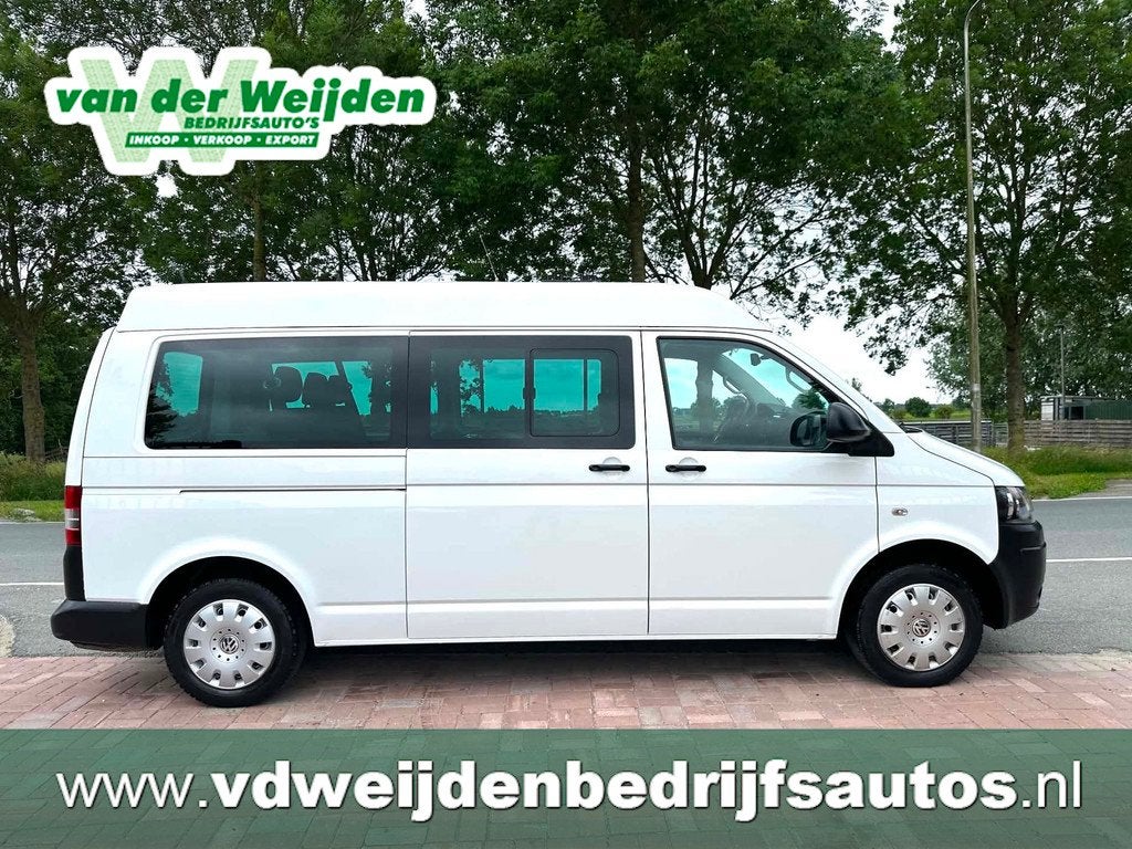 Volkswagen Transporter Kombi 2.0 TDI L2H2 AUTOMAAT MARGE 9 P, Auto's, Euro 5, Stof, 241 €/maand, 2500 kg