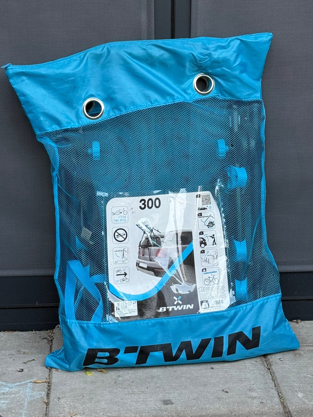 B-Twin 300 fietsendrager 3 fietsen 2x gebruikt Utrecht, Ophalen, Zo goed als nieuw, Achterklepdrager