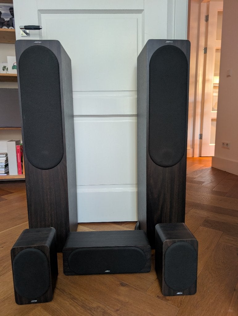 Jamo S426 S420 speakers, Ophalen, Gebruikt, 60 tot 120 watt, Surroundset