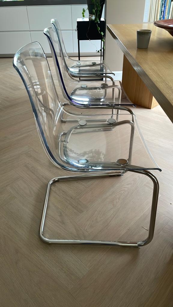 6x originele IKEA TOBIAS designstoelen – vintage uitvoering, Huis en Inrichting, Stoelen, Ophalen, Gebruikt, Kunststof