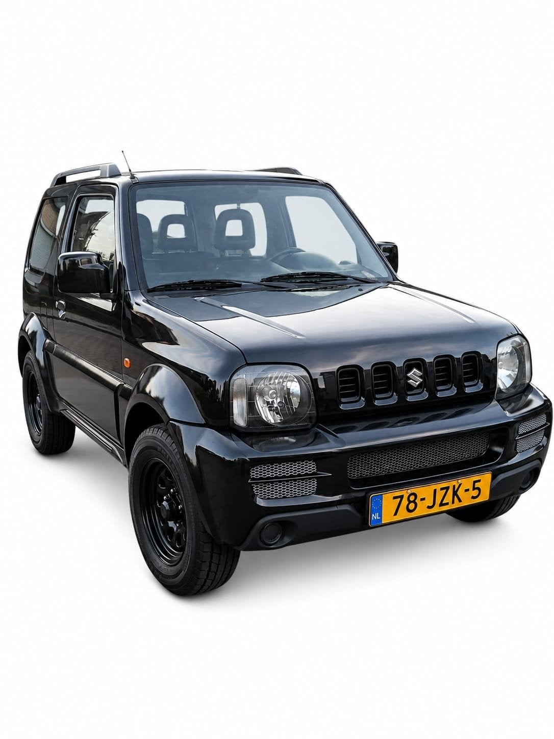 Suzuki Jimny 1.3 4WD 2009 Zwart, Auto's, Suzuki, 40 €/maand, 4 stoelen, Zwart, Vierwielaandrijving