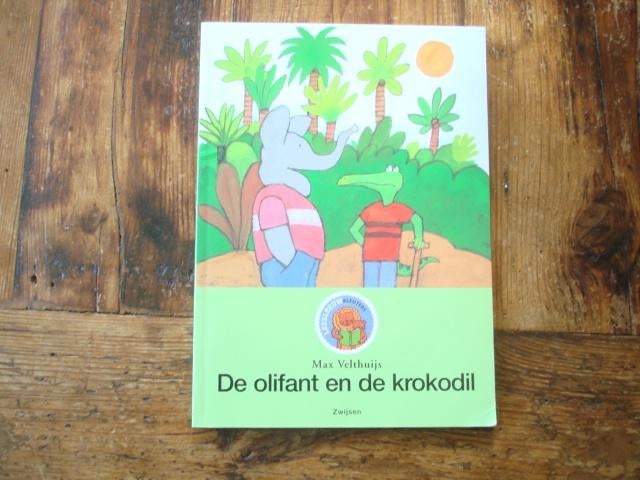 kleuter.06(7327) de olifant en de krokodil. : max velthuijs, Ophalen of Verzenden, Zo goed als nieuw, Fictie algemeen