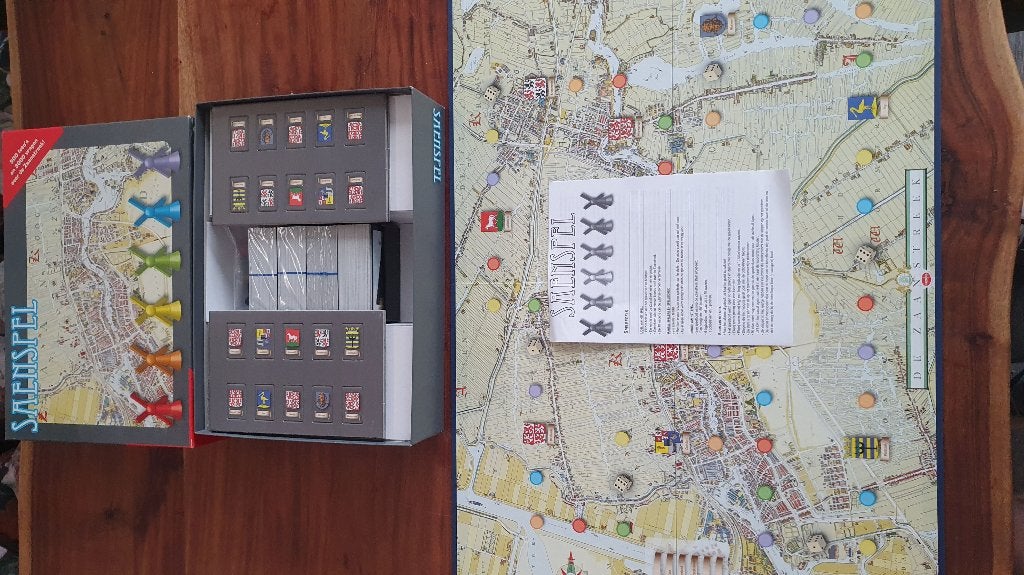 Saenspel, bordspel Zaanstad, Zaanspel. Nieuw in doos. 5C7, Hobby en Vrije tijd, Tweedehands verkoop, Tweedehands verkoop, Gebruikt