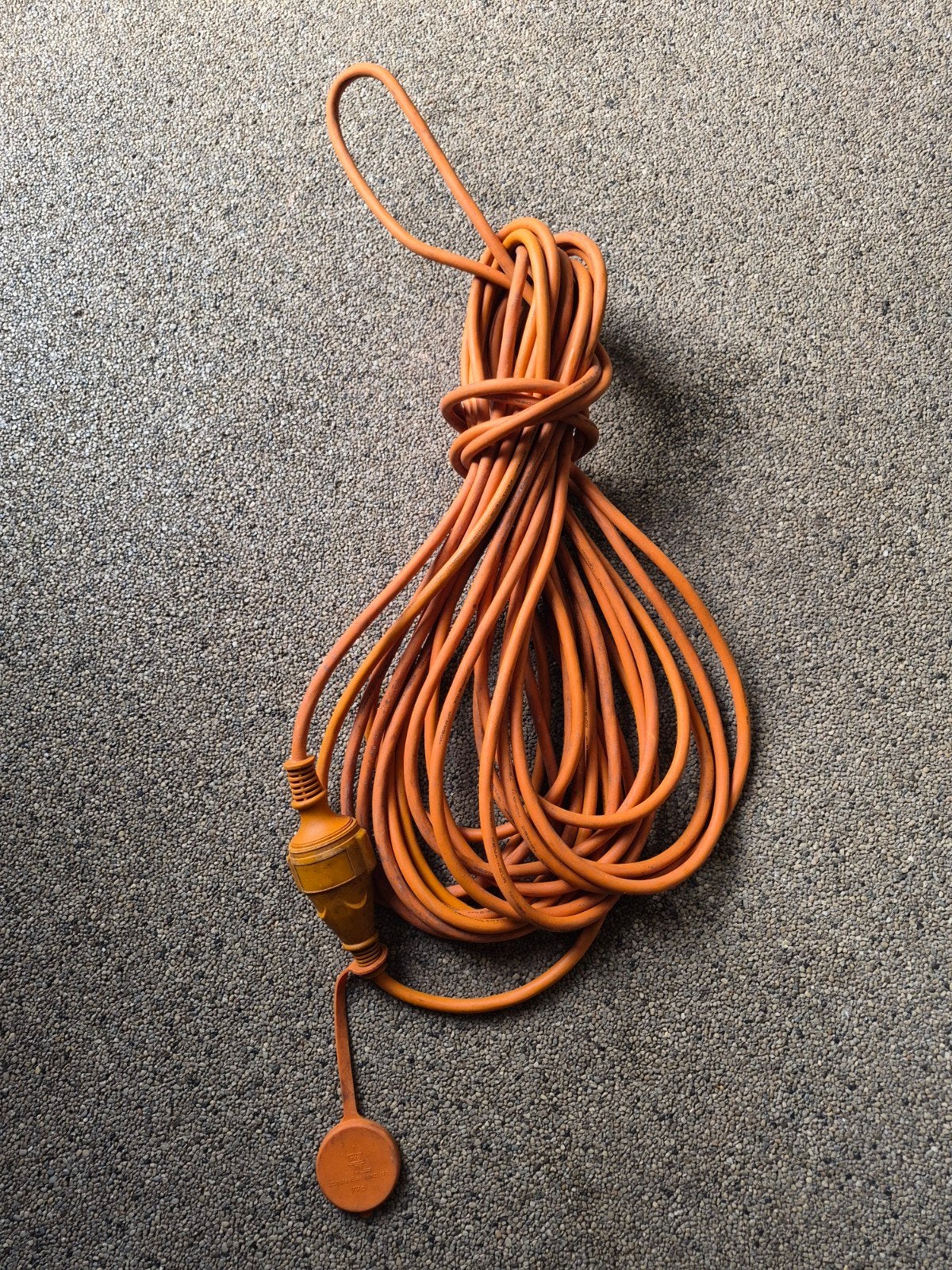 ZD Trading IP44 Spatwaterdichte Verlengsnoer Oranje, Ophalen of Verzenden, Gebruikt, Overige merken, Kabel of Snoer